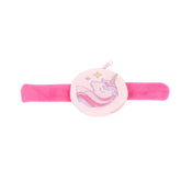 Fluffy Pink Slap Band Wrist Pouch - Soft Zip Wallet